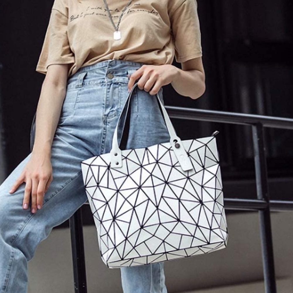 Geometric Gold Tote Bag - Picture 10 of 11
